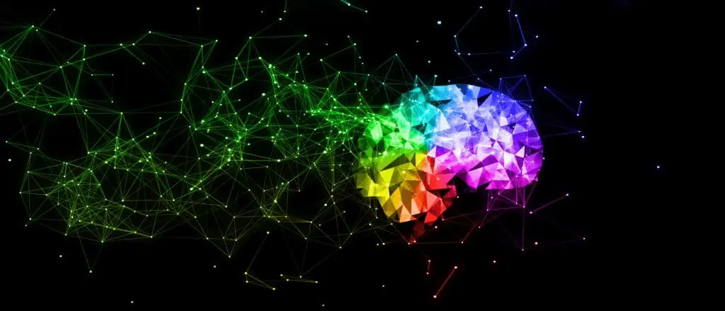 Fundamentals of Conversational AI vs. Generative AI Hero Image - Rainbow Brain