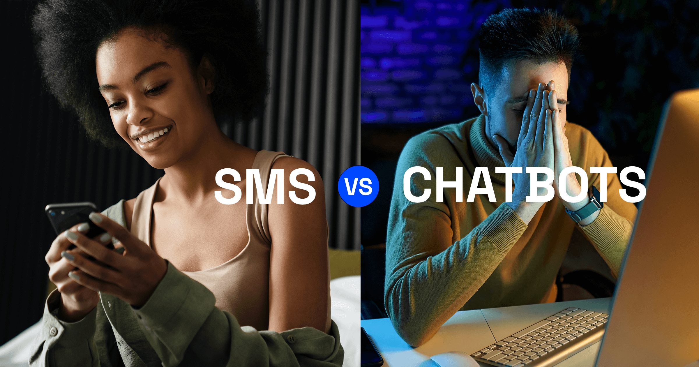 SMS VS Chatbots: 17 stats that prove texting is better than a chatbot Featured Image