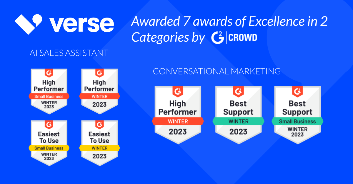 [News]Verse’s AI-powered platform recognized by G2 Crowd with seven badges for exceptional performance Featured Image