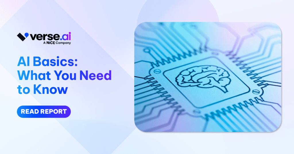 Report cover with brain AI chip, symbolizing AI basics