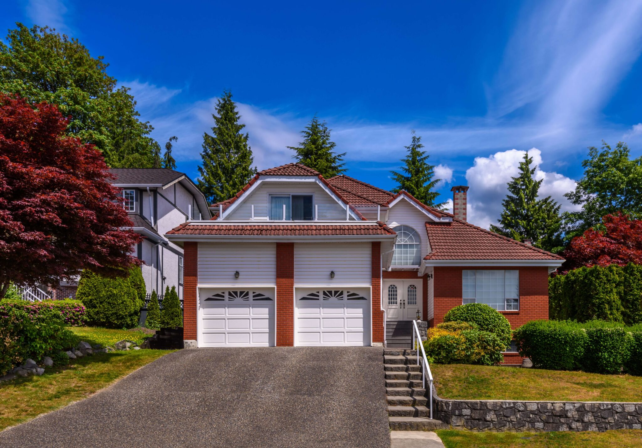 Beautiful new home representing home building success