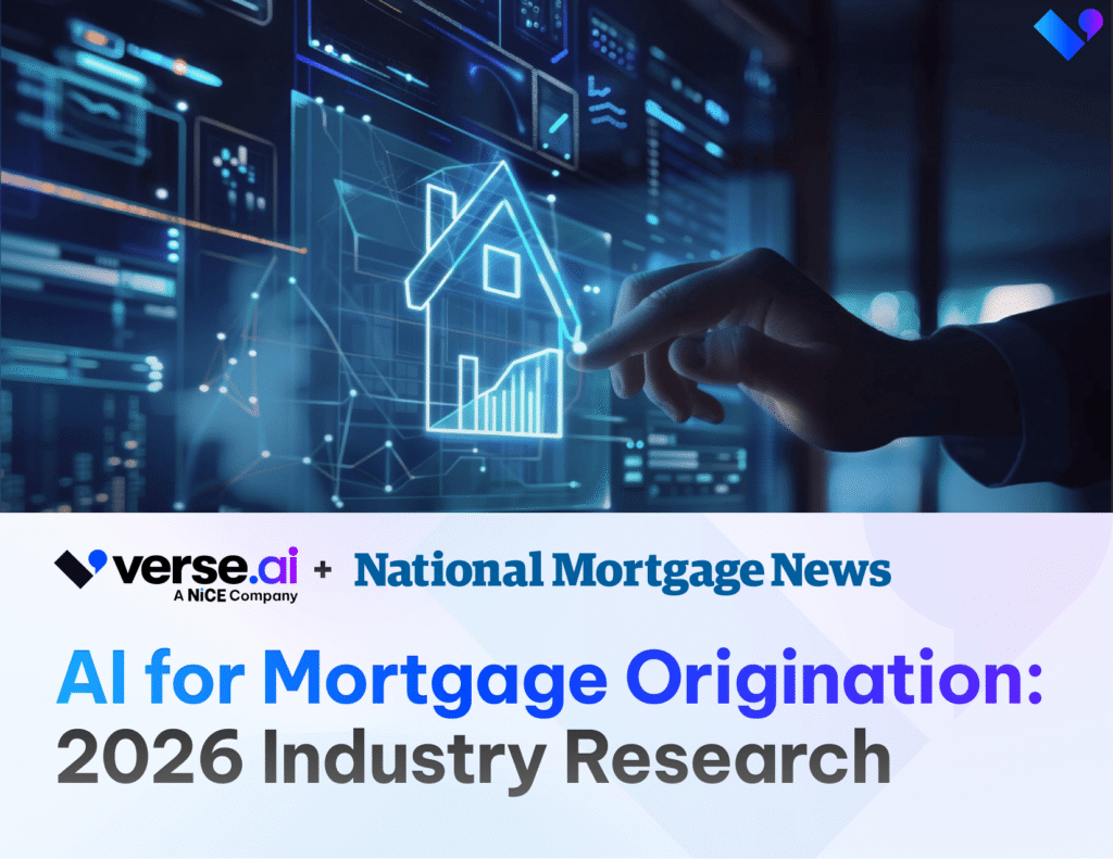 Report image of a house and technology, symbolizing AI for mortgage