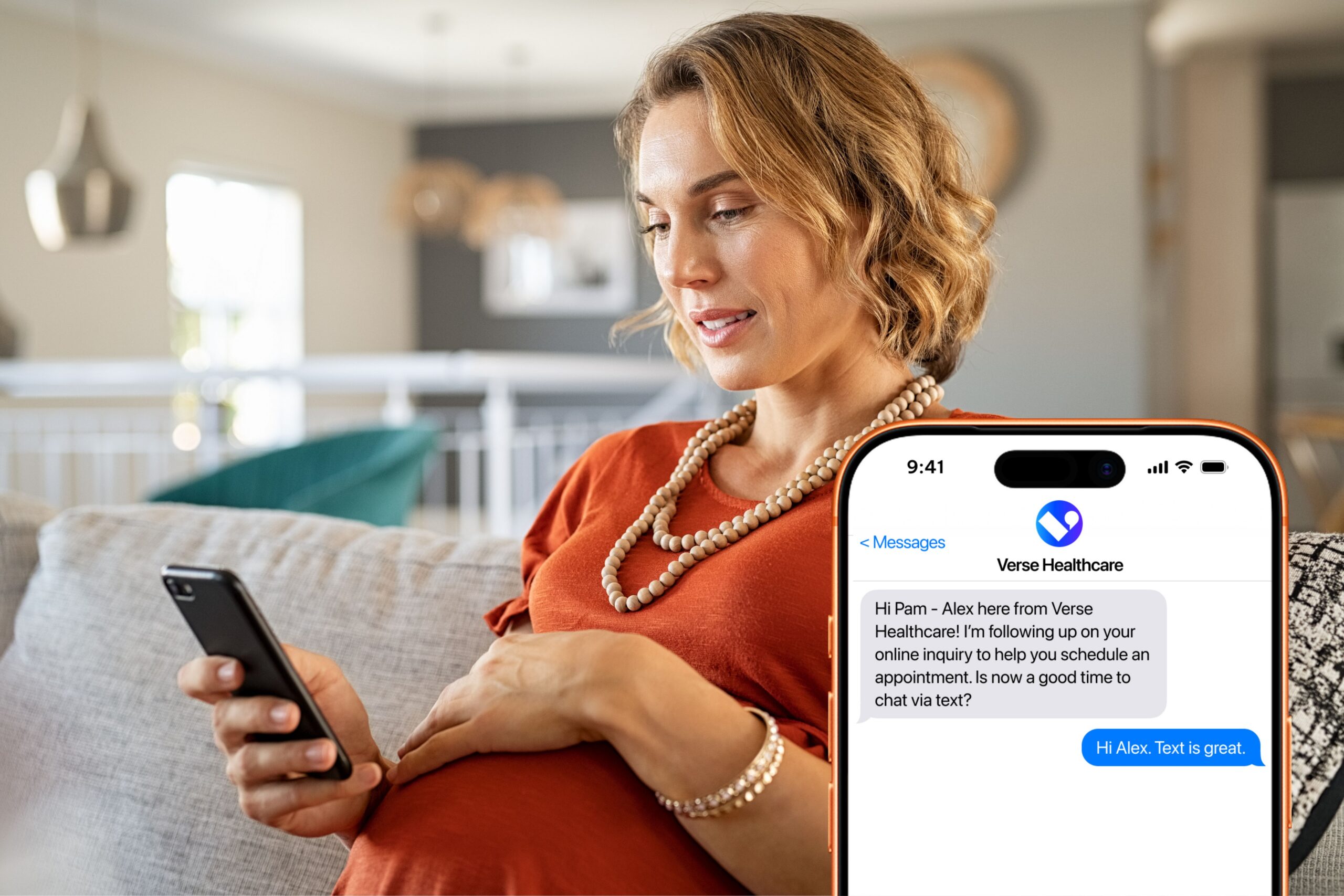 Patient engages with an AI agent for healthcare